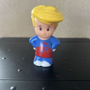 Little People Soccer Player Blonde Boy
